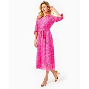 Lilly Pulitzer Amrita Midi Shirtdress - Size 6 - NWT
